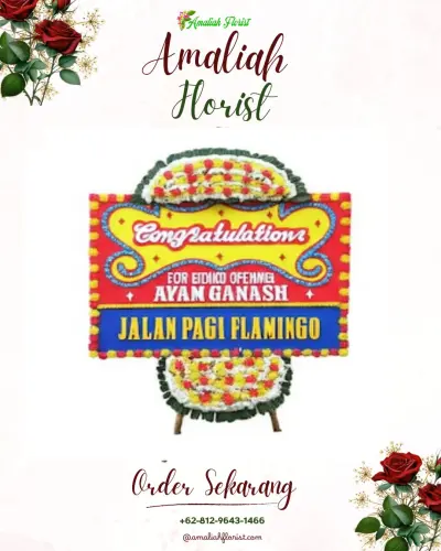Bunga Papan Congratulation di Karang Rejo